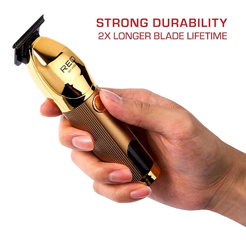 Miniatura 2 de Red by Kiss Cortadora de pelo y barba inalámbrica para hombres, cortadora de pelo recargable profesional, a prueba de agua, pantalla LCD,