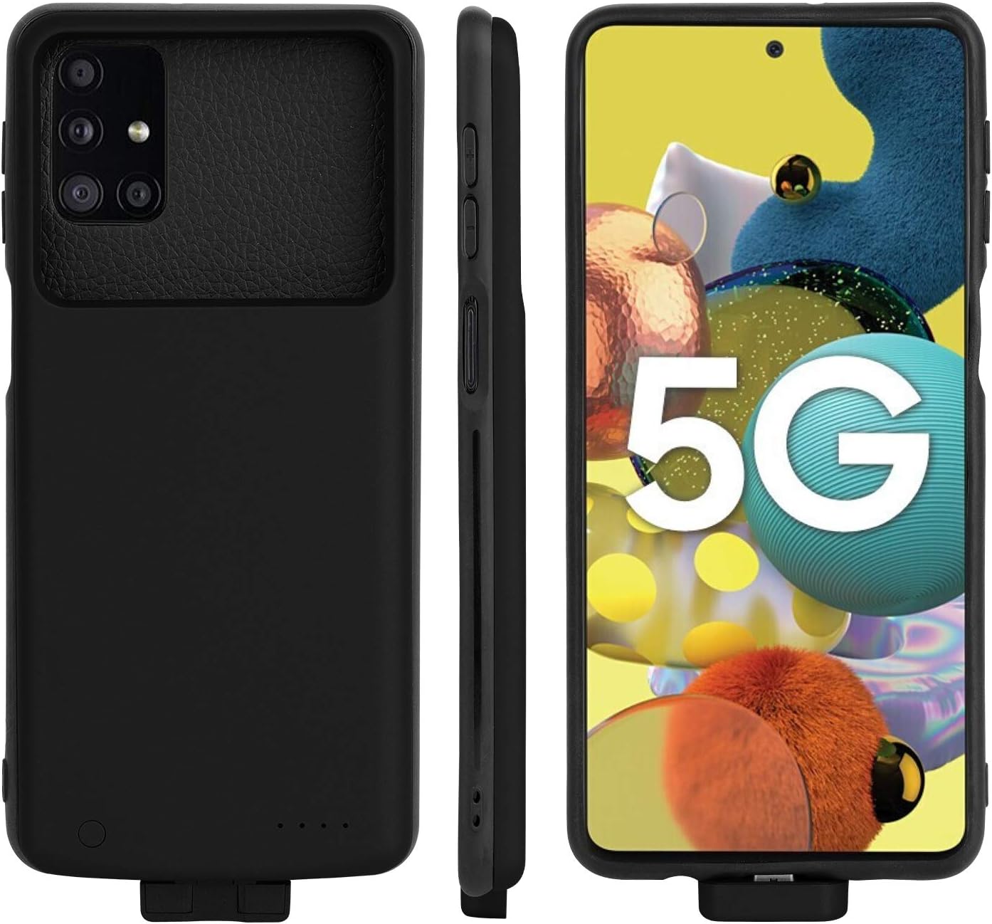 Kerter Battery Case for Galaxy M31S - [5000mAh] Charging Case Extended Battery Rechargeable Battery Backup Power Bank Portable Charger Case for Samsung Galaxy M31s