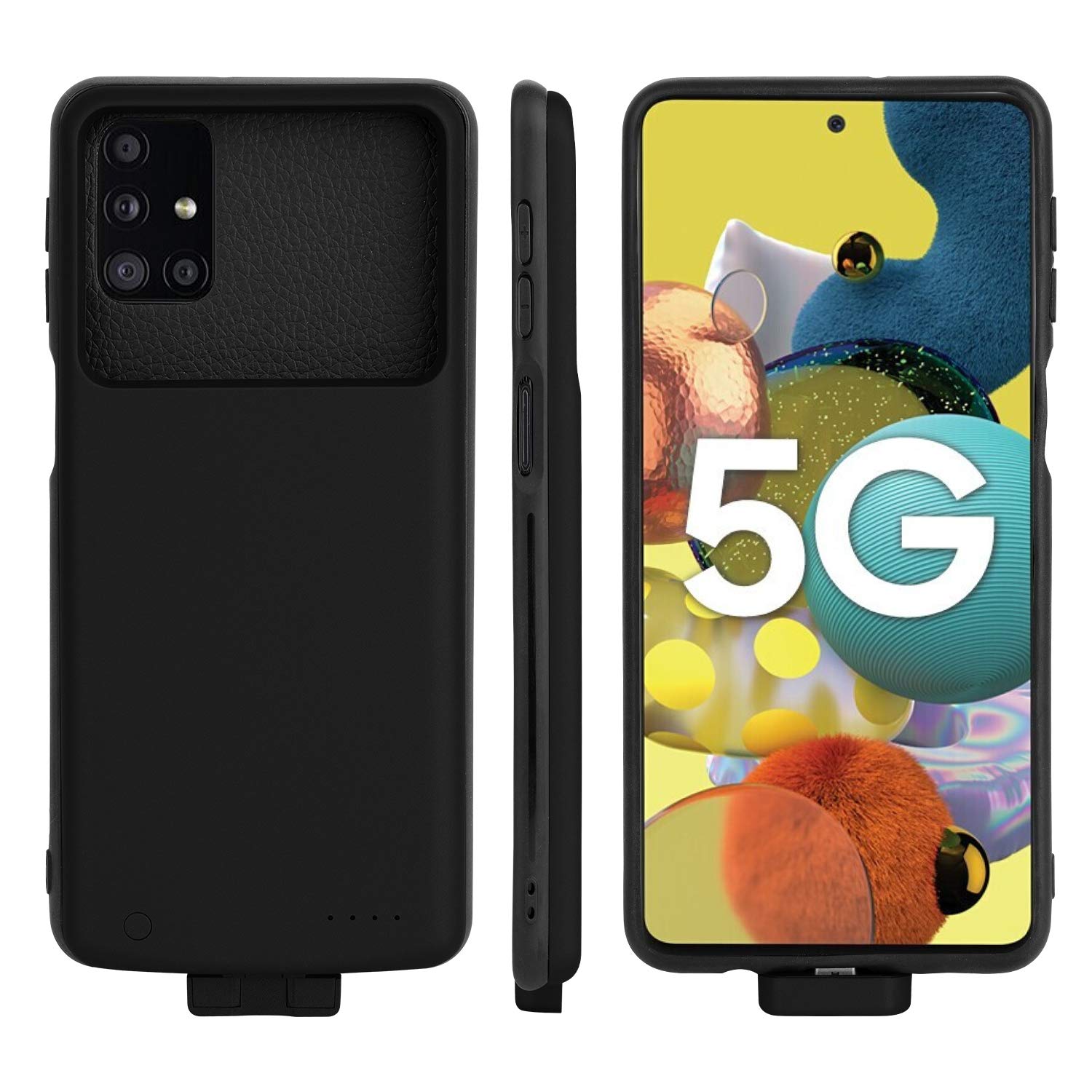 Kerter Battery Case for Galaxy M31S - [5000mAh] Charging Case Extended Battery Rechargeable Battery Backup Power Bank Portable Charger Case for Samsung Galaxy M31s