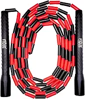 Corda de Pular Segmentada Profissional Freestyle Fidje – Manopla Longa para Crossover – Beaded Jump Rope Ajustável – Treino Cardio, Agilidade e Coordenação Motora