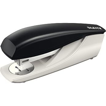 Leitz NeXXt Metal Office Stapler for 30 Sheets with Staples | Ergonomic design with refill indicator, gentle on furniture tha