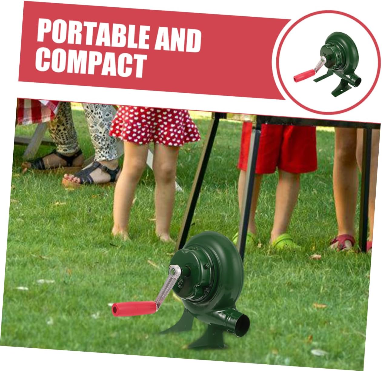 POPETPOP Handheld Barbecue Fan Outdoor Air Fire Blower Camping Blowing Tool Manual Fire Blower