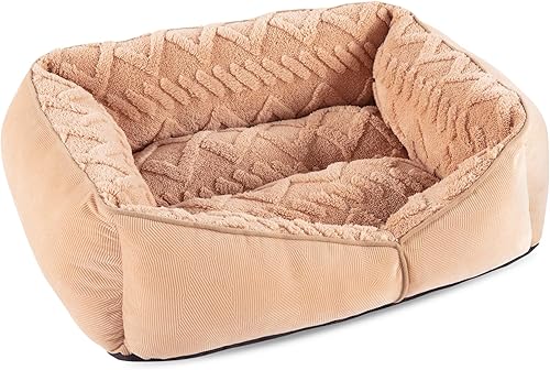 GASUR Cama rectangular para perros medianos y pequeños, lavable a máquina, sofá para dormir, parte inferior antideslizante, camas para gatos de