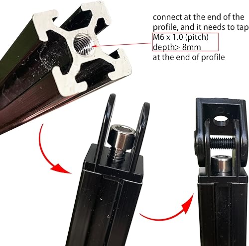 Miniatura 134 de 20 juegos 2020 de extrusión de aluminio 2020 soporte de esquina con ranura en T Serie 20 Hardware extruido conector de ángulo recto de 90 grados