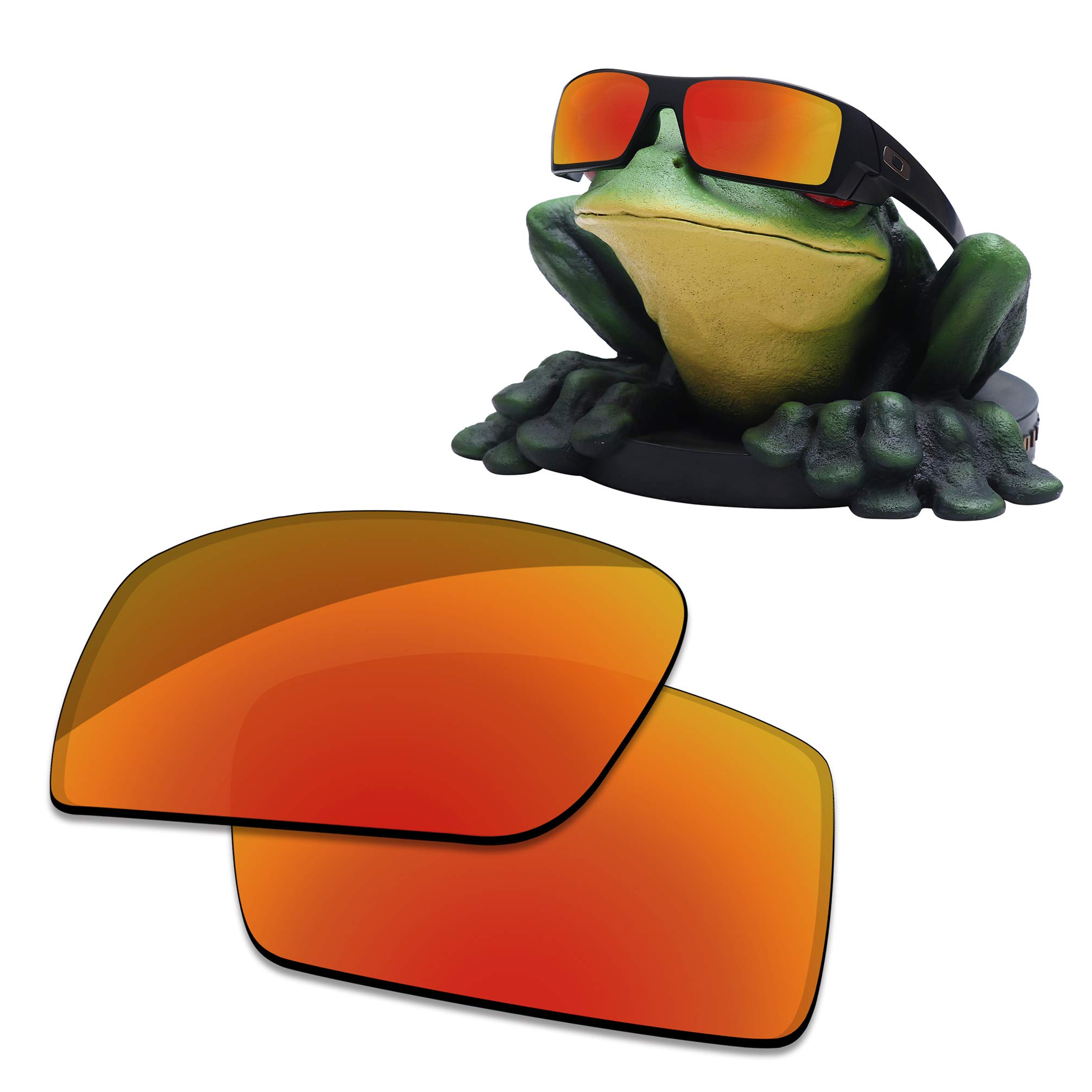 Acefrog Men's Jaffa Orange - Inar Coated Polarized Ar Coated Polarized Replacet Lenses For Oakley Gascan Oo9014 Sunglasses - Jaffa Orange