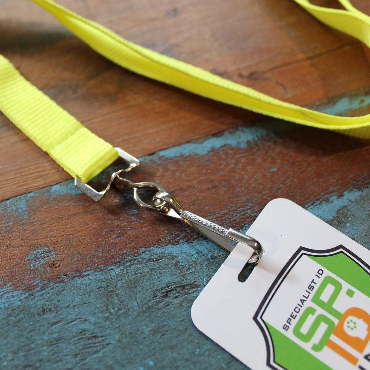 Specialist ID Bulk 25 Pack - Bright Wide Lanyards for Name Badges with Safety Breakaway Neck Clasp & ID Badge Holder J Clip - High Visibility Neon for Name Tag, Keys, Cruise, Student ID (Assorted)