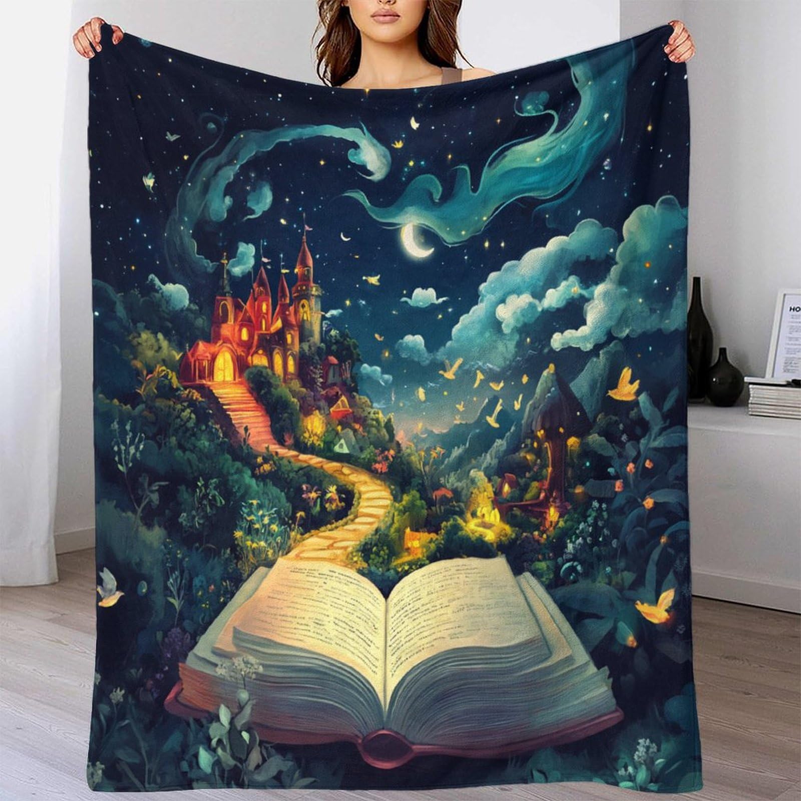 Coperta in morbido pile di flanella, ideale come regalo di compleanno per amici, familiari, regalo di Natale per amici e partner, coperta natalizia per divano e letto, 150 x 200 cm