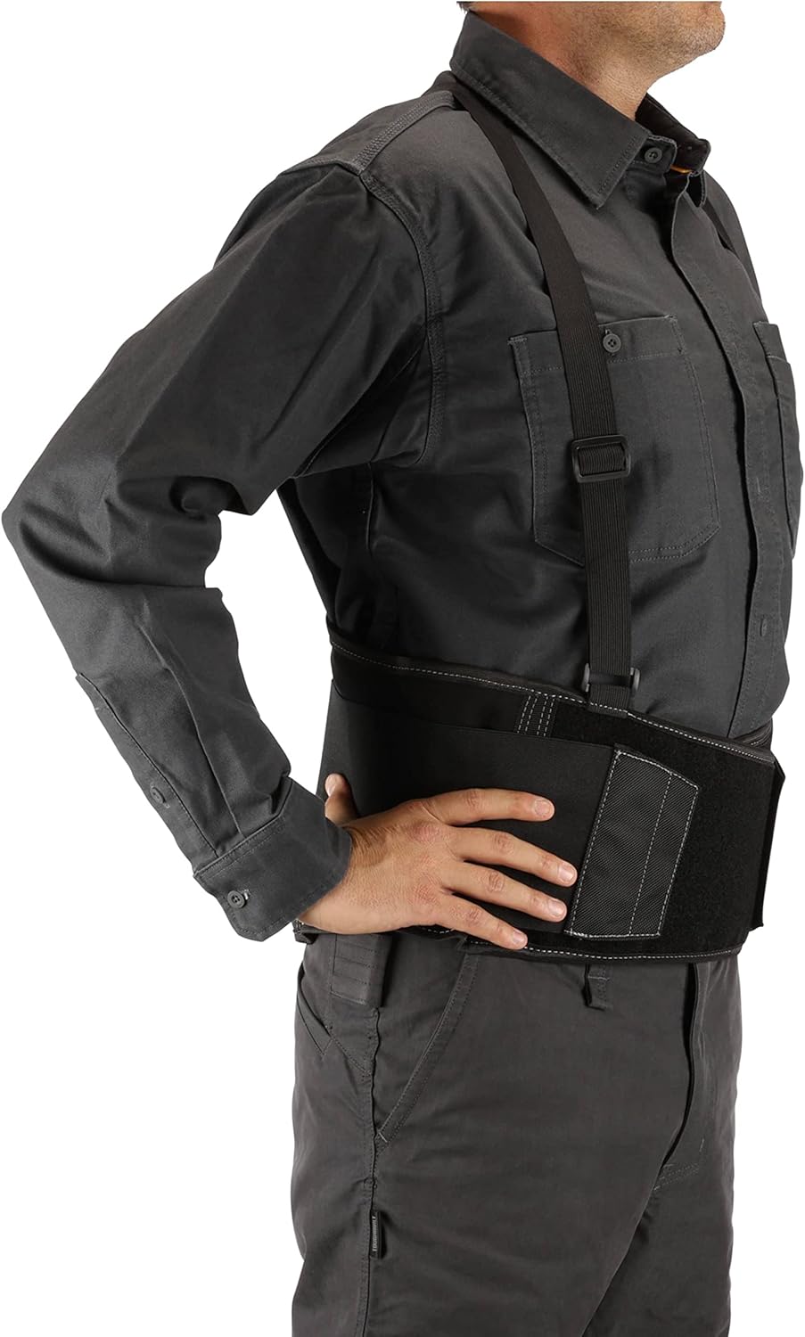 ToughBuilt - Back Support Belt - Large - Attached Suspenders, Comfortable, Durable (TB-45G-L) : Everything Else