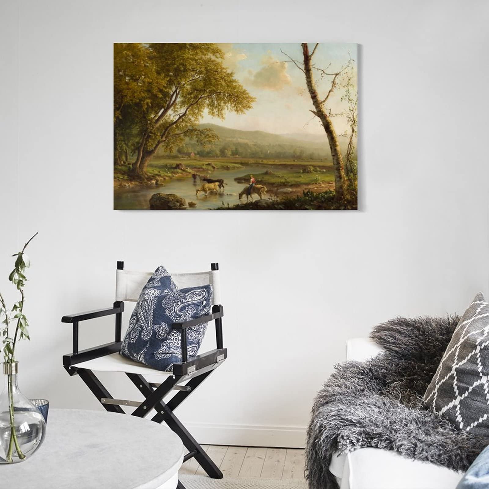 Amazon.com: Pastoral Scene By George Inness Poster Wall Art Poster