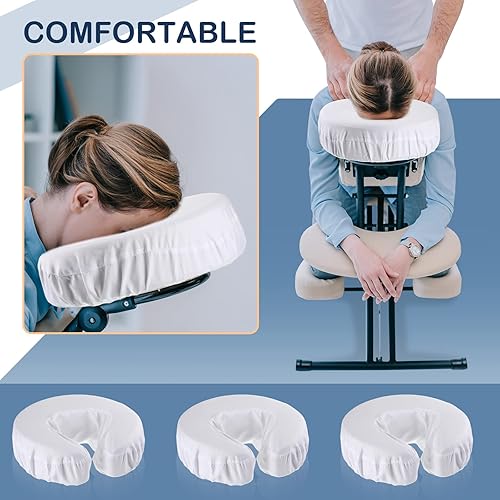 Vista 38 de 24 fundas para cuna facial para mesa de masaje, de microfibra, reutilizables, suaves y gruesas, fundas para reposacabezas a granel, a prueba de Beige