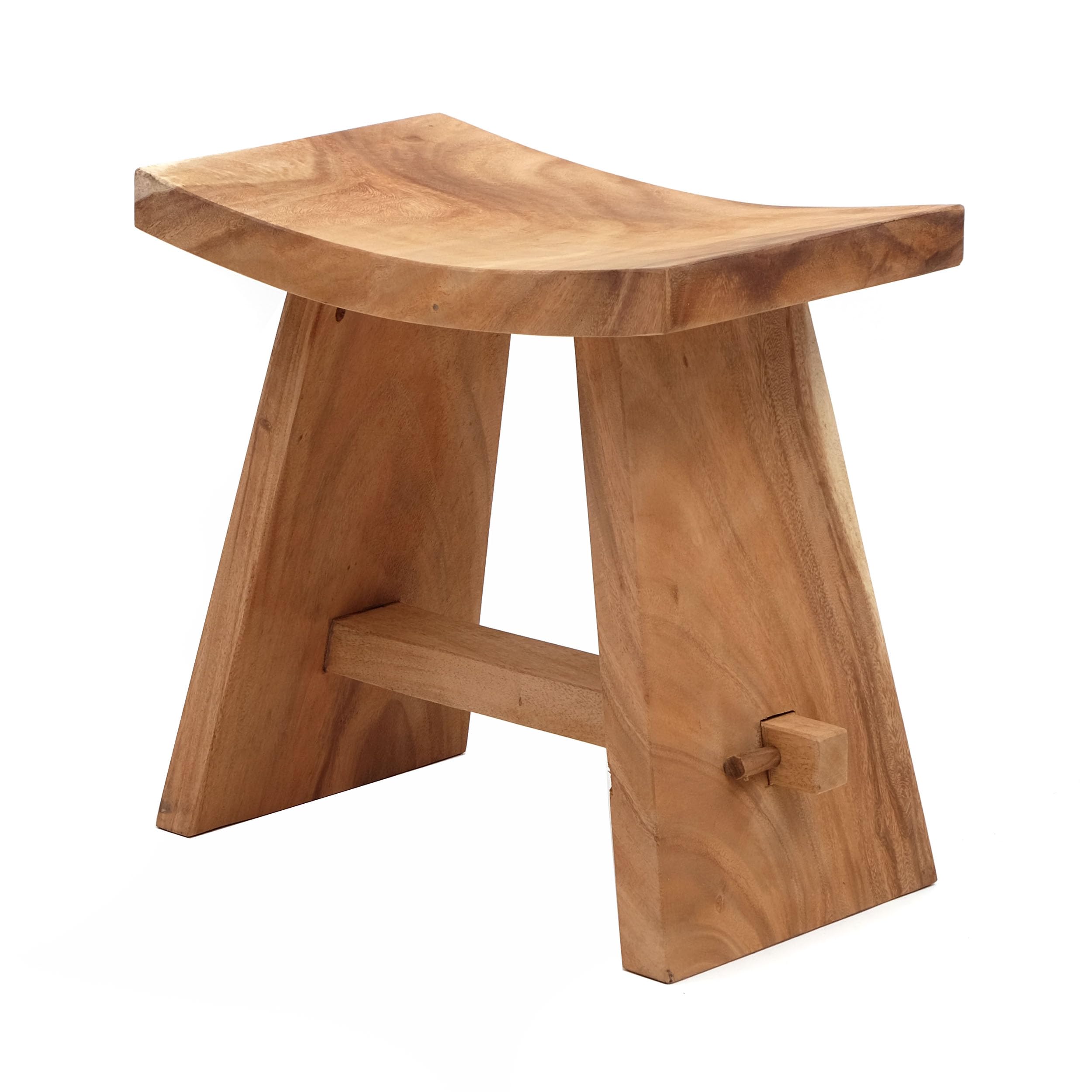 Design STOŁEK SIEDZENIOWY FINCA | Suarholz, Akacja, 50 cm | Drewniany taboret, stolik pomocniczy, stołek na rośliny