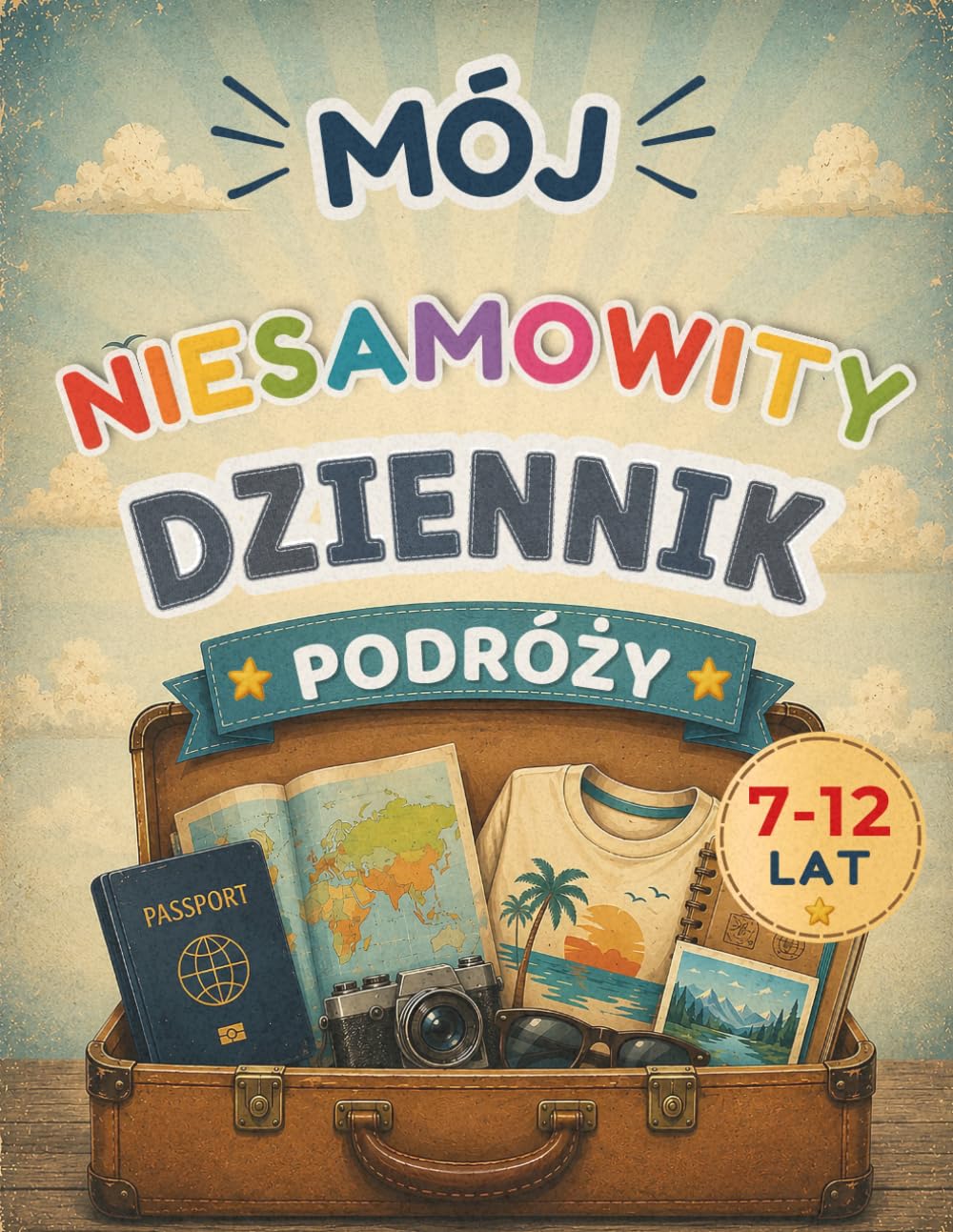 Mój Niesamowity Dziennik Podróży: Pamiętnik wakacyjny dla dzieci 7–12 lat | Album zdjęć, wspomnień, pamiątek i przygód z krajów całego świata