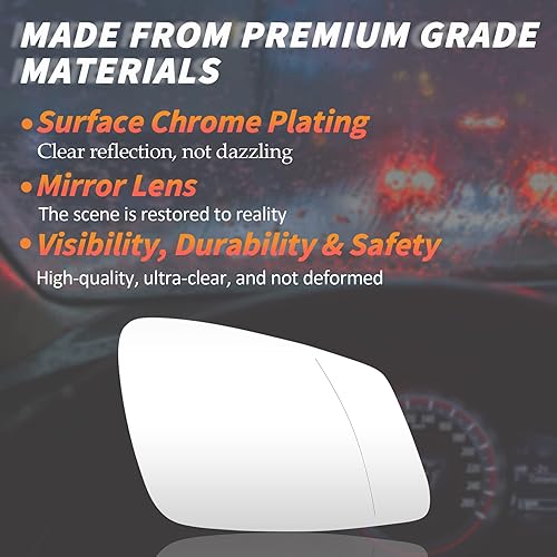 Miniatura 6 de Espejo calefactable del lado derecho del pasajero para BMW 228i 320i 328d 335i 340i 535d 535i 740i 740i 740Ld 760Li i3 M2 M235i M240i M3 M6 X1 GT