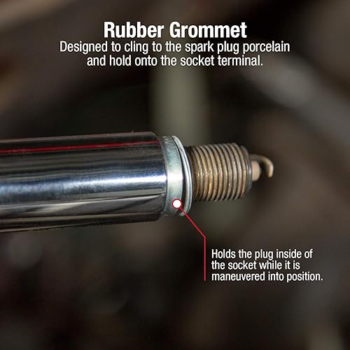 Miniatura 4 de SUNEX TOOLS 8845 Juego de bujías Drive Master de 3/8 pulgadas, CR-V, 7 piezas