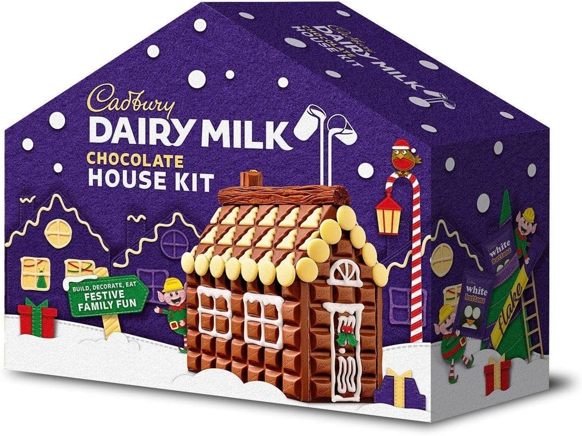 Dairy Milk Chocolate House Kit Chocolate Containing Milk And White Chocolate Build Decorate And Eat Family Chocolate
