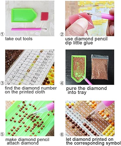 Miniatura 4 de HaiMay 2 juegos de pintura de diamantes 5D para bricolaje, pintura de diamantes de imitación de cielo estrellado para decoración de pared, estilos