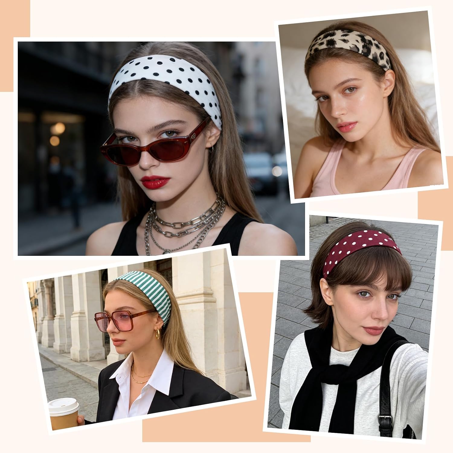 8 pcs Fashion Headband for Women Non Slip image 4
