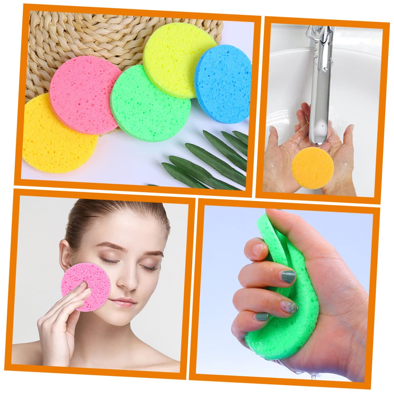 Healeved 150pezzi Spugne Per Spugnette Per Makeup Colori Esfolianti e Detergenti Per Per e Della