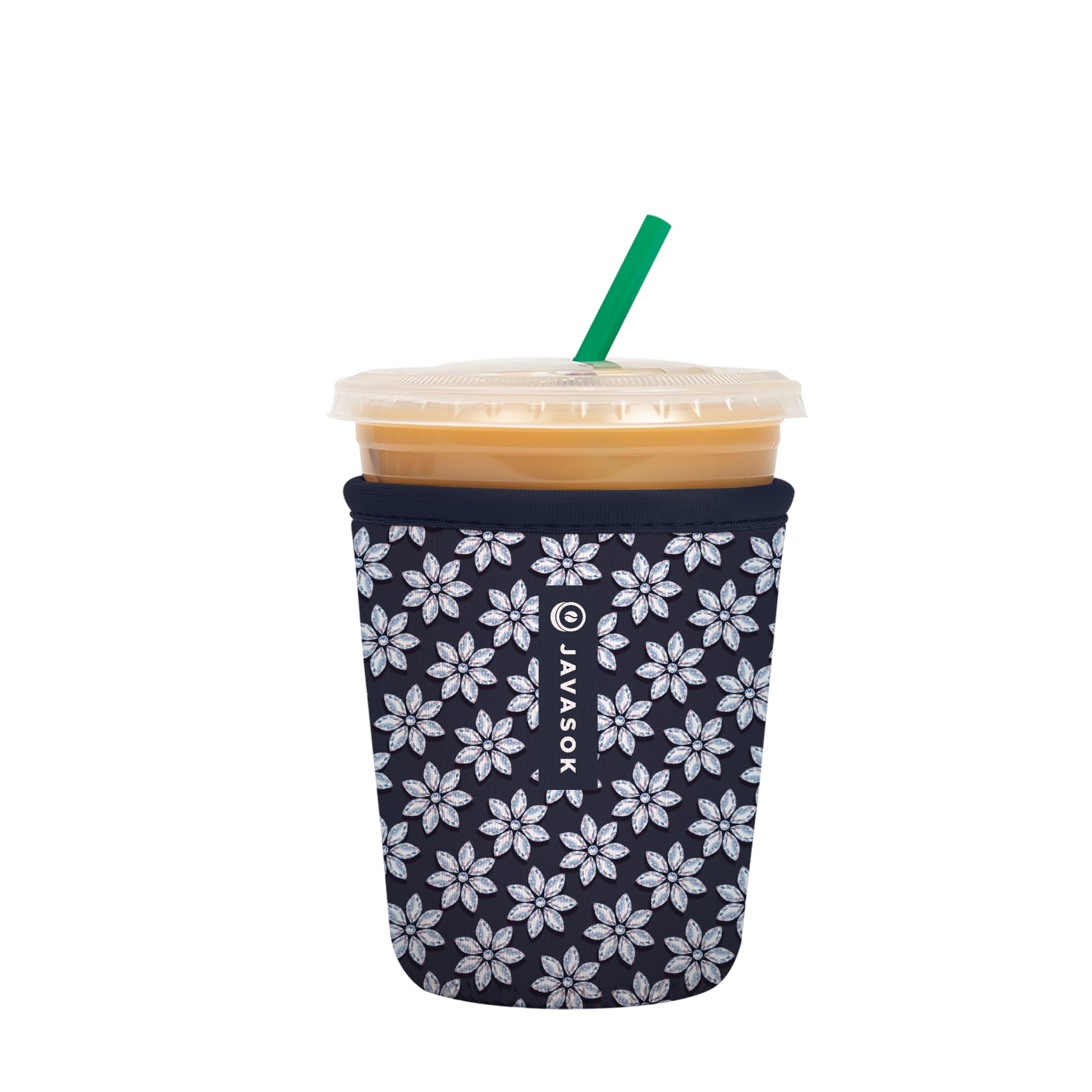 Sok It JavaSok Iced Coffee &amp; Cold Soda Insulated Neoprene Cup Sleeve (Frost Yourself, Small: 16-20oz)