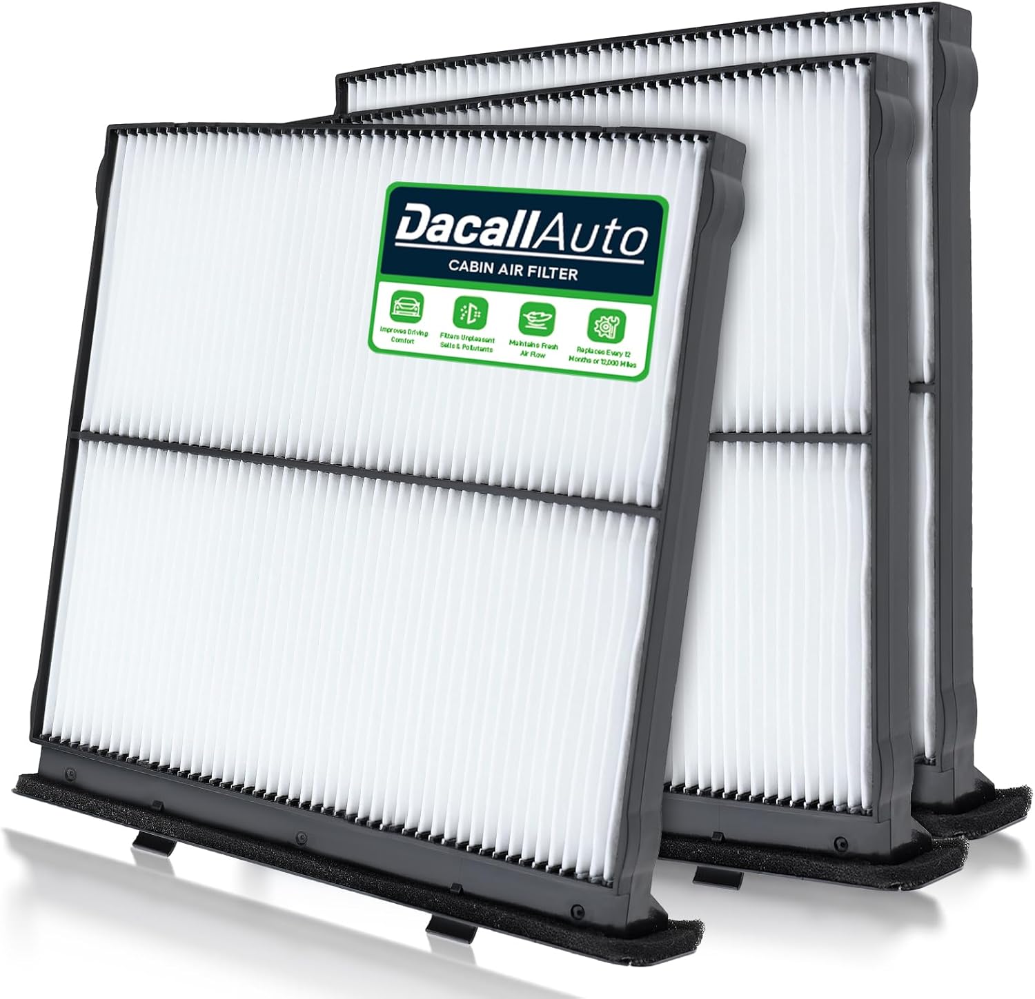 3pcs Set Melt-Blown Nonwoven Cabin Air Filter for Subaru Forester 2.5L (2019-2023), WRX (2022-2023), Replace 72880-FL000 3 PCS