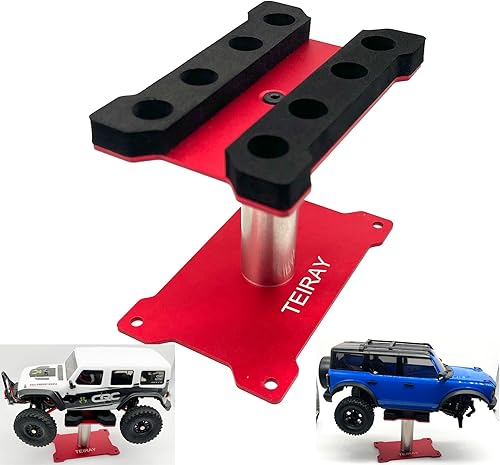 Soporte de trabajo para automóvil RC, estación de trabajo de reparación de aluminio, altura de rotación 360, soportes de cuerpo para 116 118 124