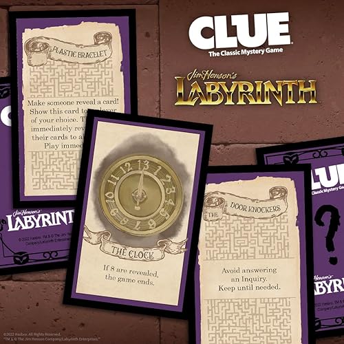 Miniatura 9 de CLUE: Labyrinth | Resuelve el misterio: quién controla Jareth, dónde está Toby y qué objeto se utiliza. Juego de pistas coleccionable basado en el