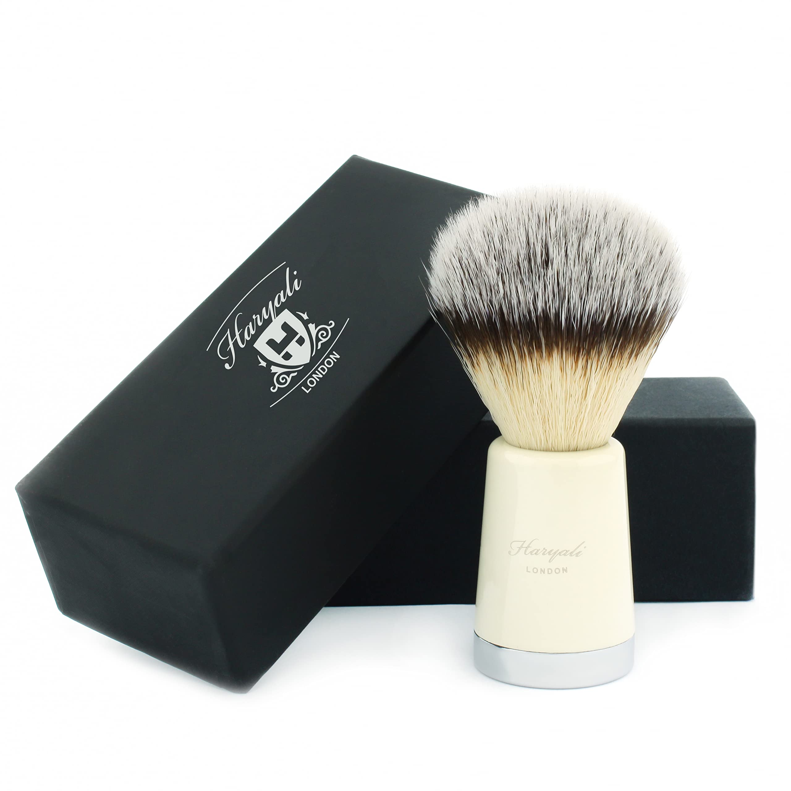 Newly Designed - Silver tip Synthetic Looking Hair Shaving Brush for HIM