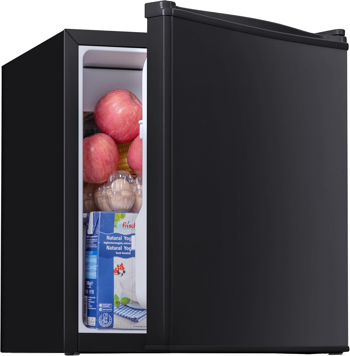 Mini Fridge, Small Refrigerator with Compact Freezer, Upgraded Fridge with Reversible Door, Revolutionary Low Noise, Ideal for Bedroom, Office, Dorm and Apartment (Black, 𝟭.𝟳 Cu.Ft)