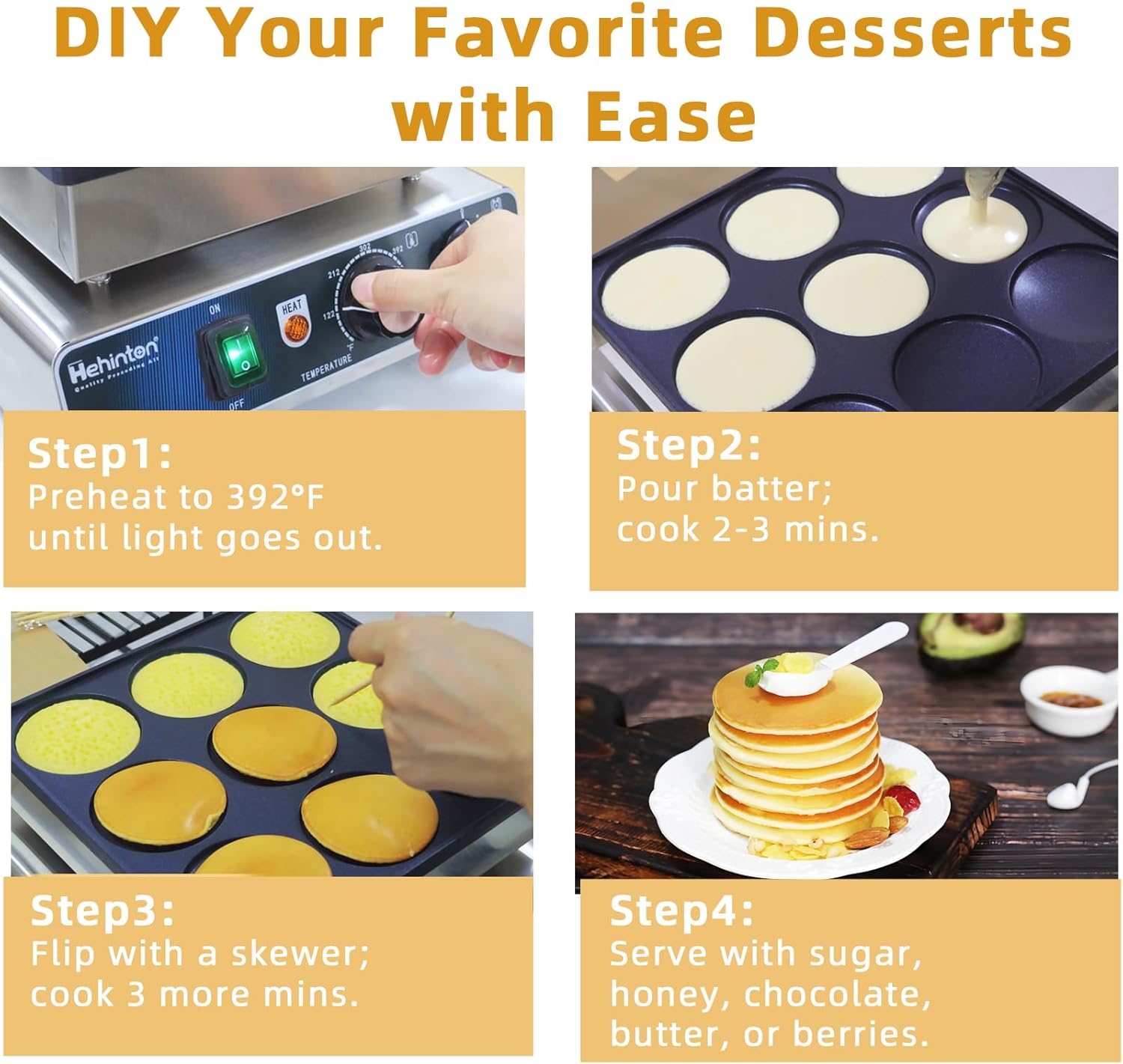 Hehinten Griddle Instructions