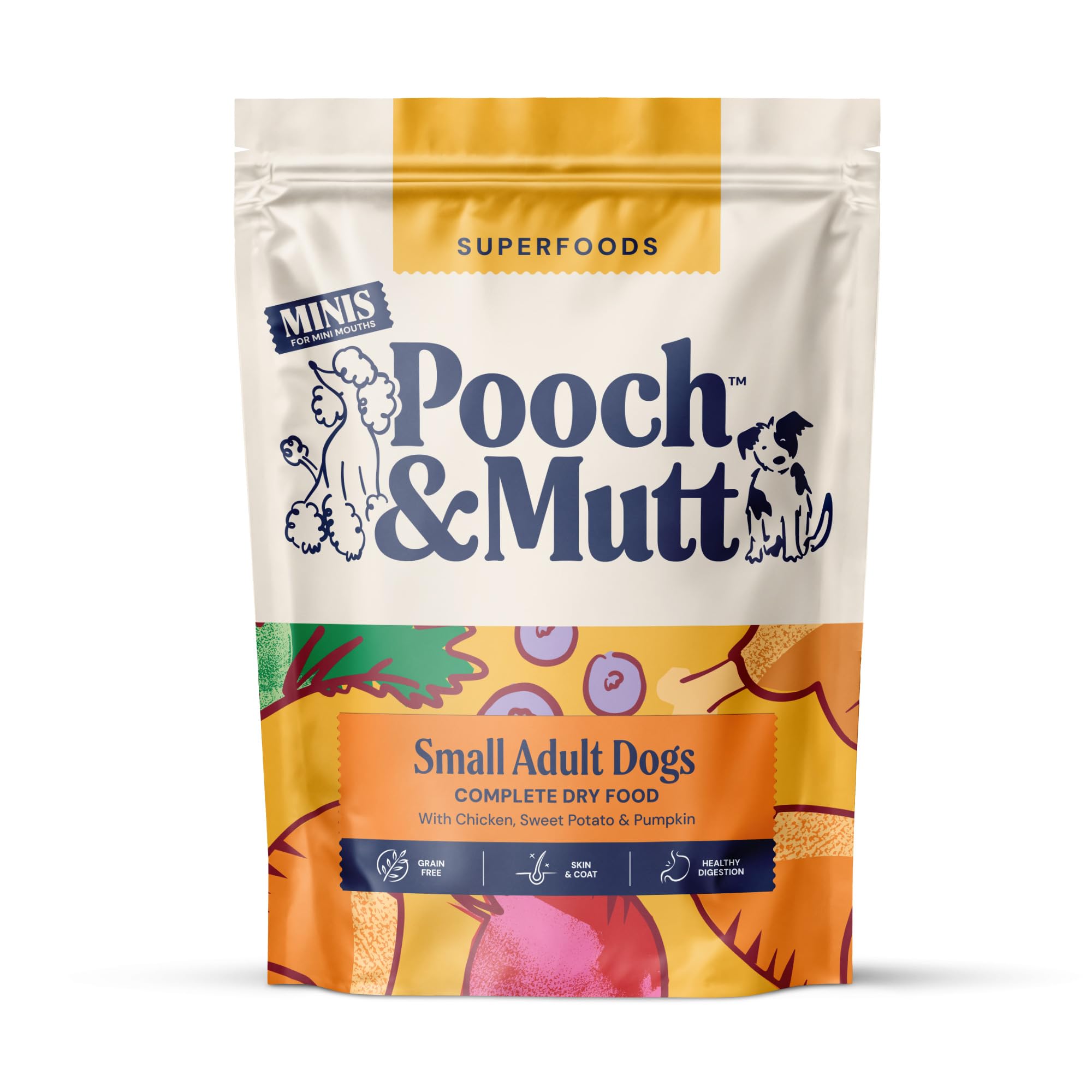 Pooch & Mutt - Complete Small Dry Dog Food (Grain Free), Superfood Blend, 1.5kg