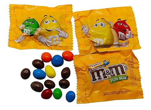 Miniatura 4 de M&Ms - Bolsas individuales de chocolate con leche y maní de tamaño divertido, bolsa de pie resellable de 2 libras (aproximadamente 45 piezas)