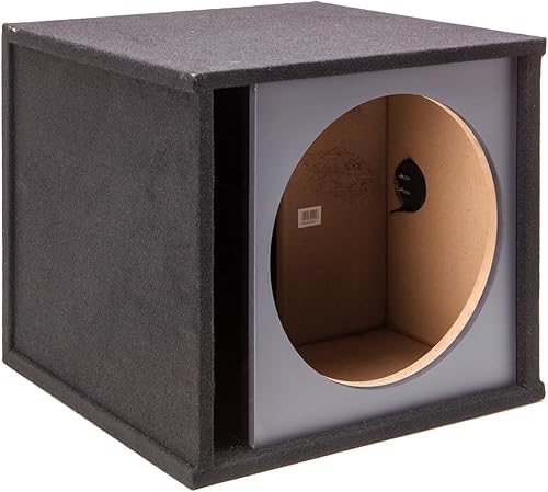 Miniatura 5 de American Sound Connection Car Audio Single 15" ranura ventilada pintable deflector estéreo subcaja recinto