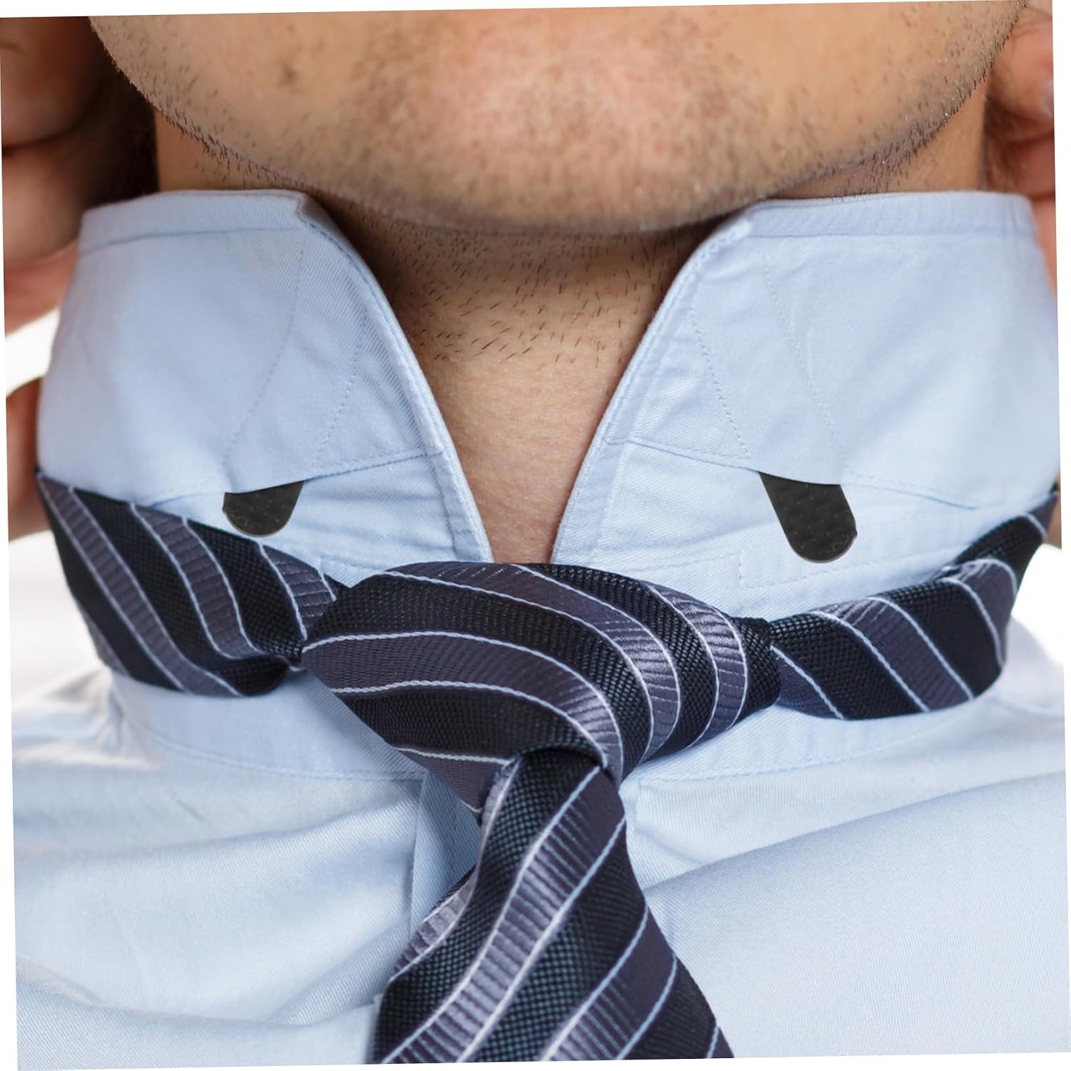 CALLARON 2pcs Metal Collar Stays for Men Shirt Collar Support Inserts Dress Shirt Collar Comfortable Fit Shirt Holders for Men