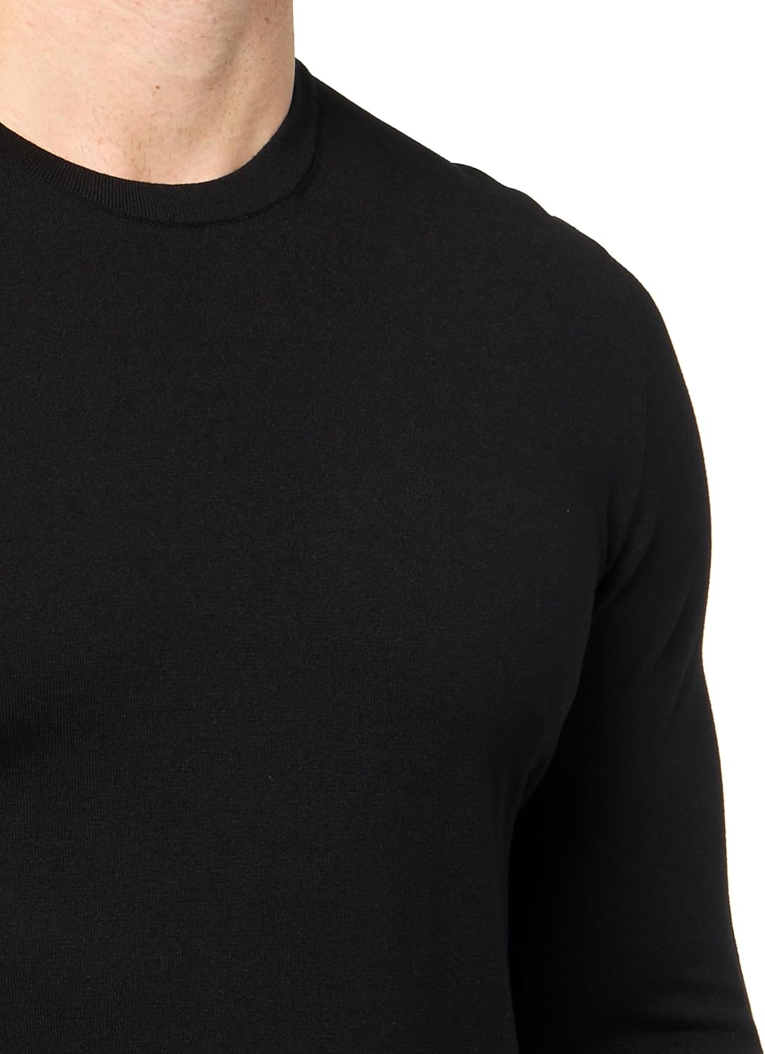 HUGO Men's Solid Knit Crew Neck Sweater