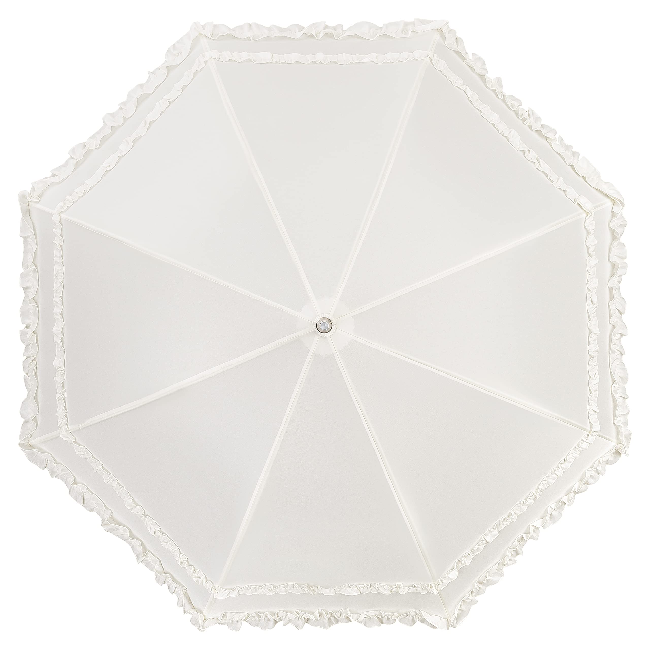 VON LILIENFELD Regenschirm Sonnenschirm Hochzeitsschirm Rüschen Automatik MARY