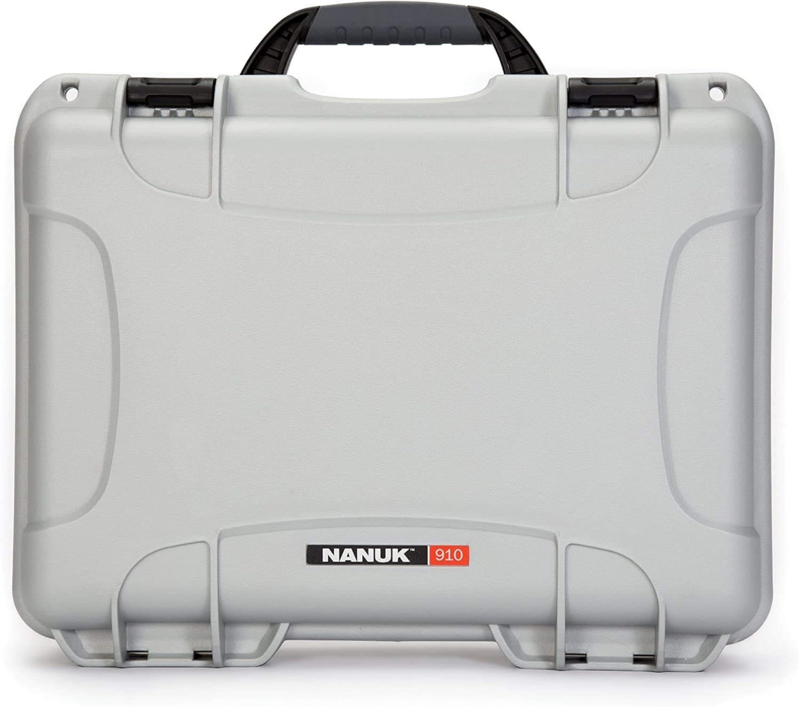 NANUK Wodoodporne twarde etui 910 z wkładką piankową - srebrne
