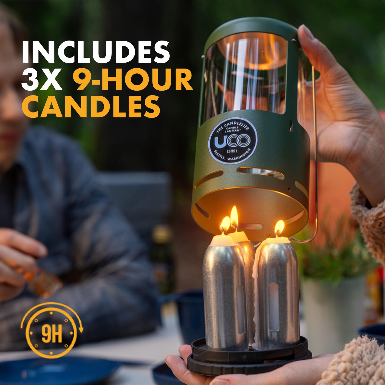 UCO Candlelier Deluxe Candle Lantern, Green [Sports] (Japan Import)