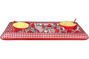 Amscan Party City 10Ft Inflatable Picnic Party Red Gingham Drink Cooler