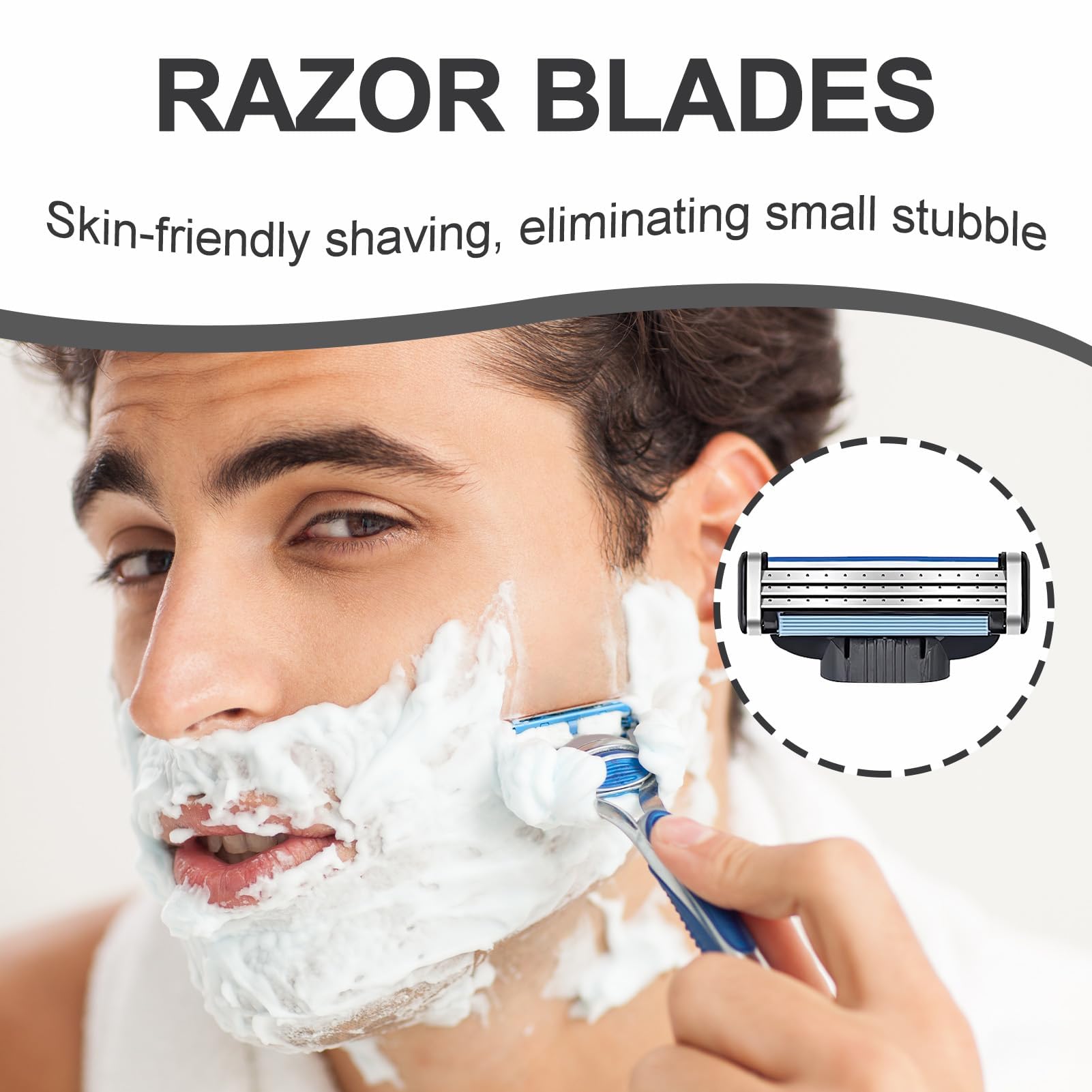 Gillette Mach3 Razor Handle And 2 Blade Refills, 1 Set