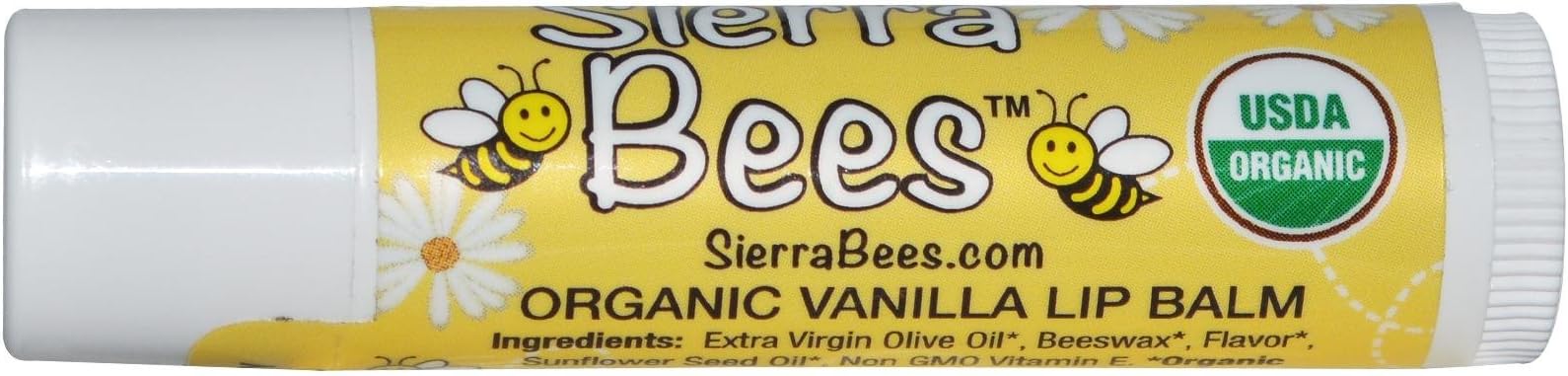 Organic Vanilla Lip Balm, .15 oz (4.25 g)