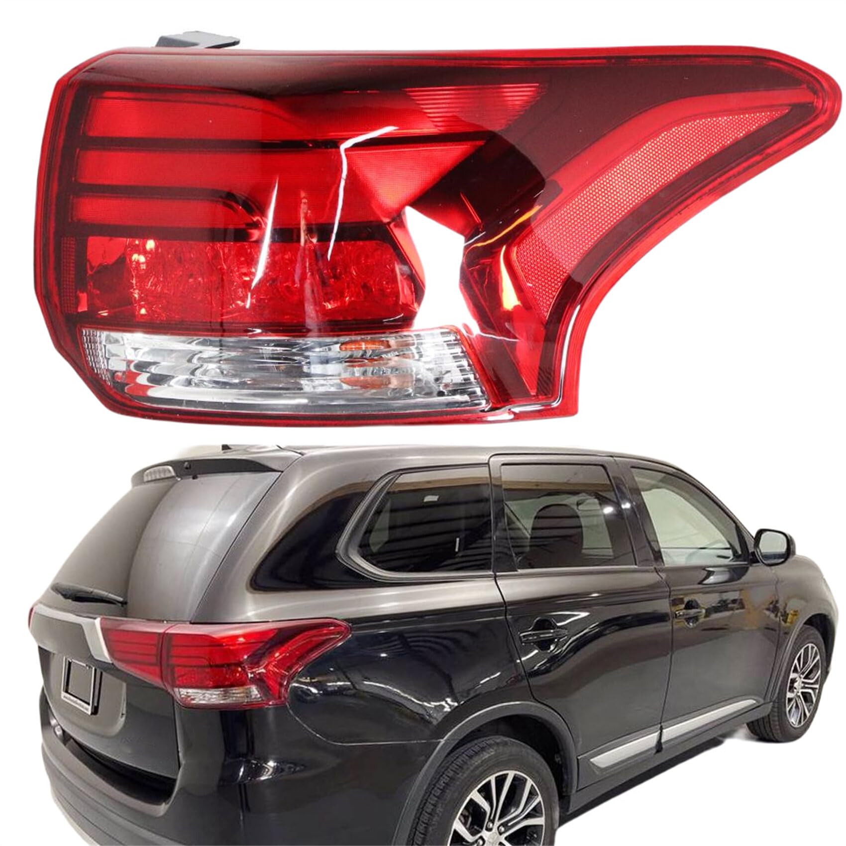 labwork Tail Light Rear Outer Lamp Replacement for 2016-2021 Mitsubishi Outlander Passenger Right Side Taillamp MI2805108 MI2805109