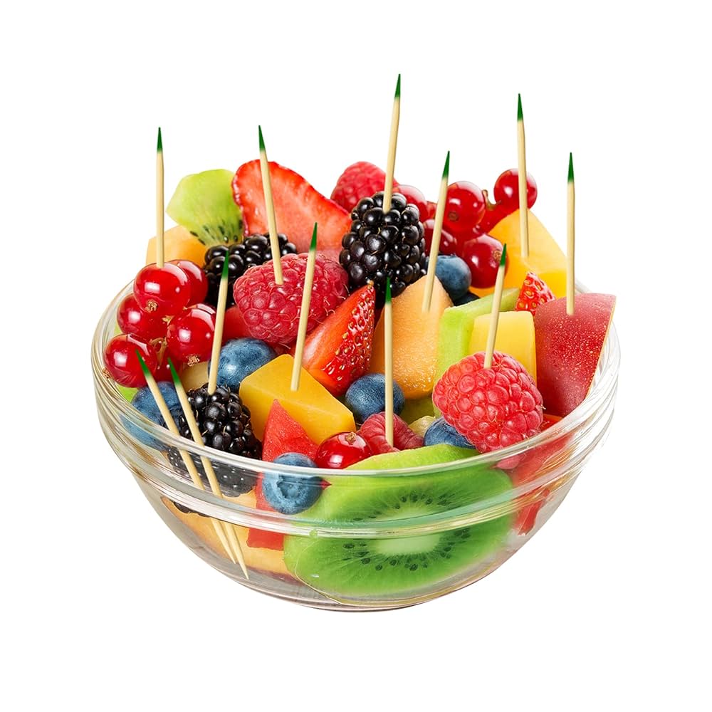 Amazon | BLUE TOP 木製竹ミント 個別セロ包装爪楊枝 2.5インチ