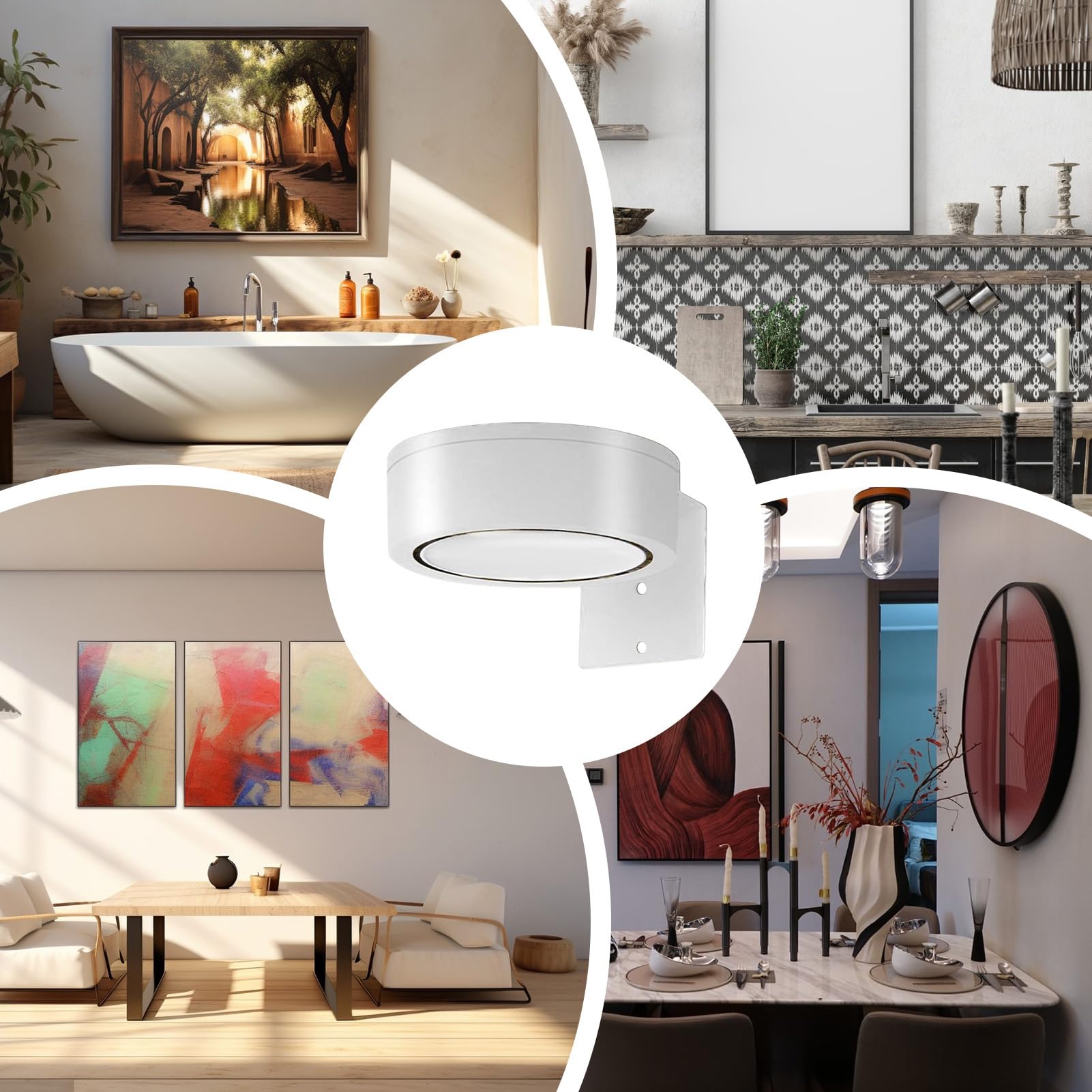 Luce per Quadri Senza Fili Batteria - 3x Faretto per Quadri LED, Luci da Parete Magnetica con Telecomando, Dimmerabili, Timer,Luce Notturna Decor da Parete per Armadio Esposizione Pittura Arte Dipinti