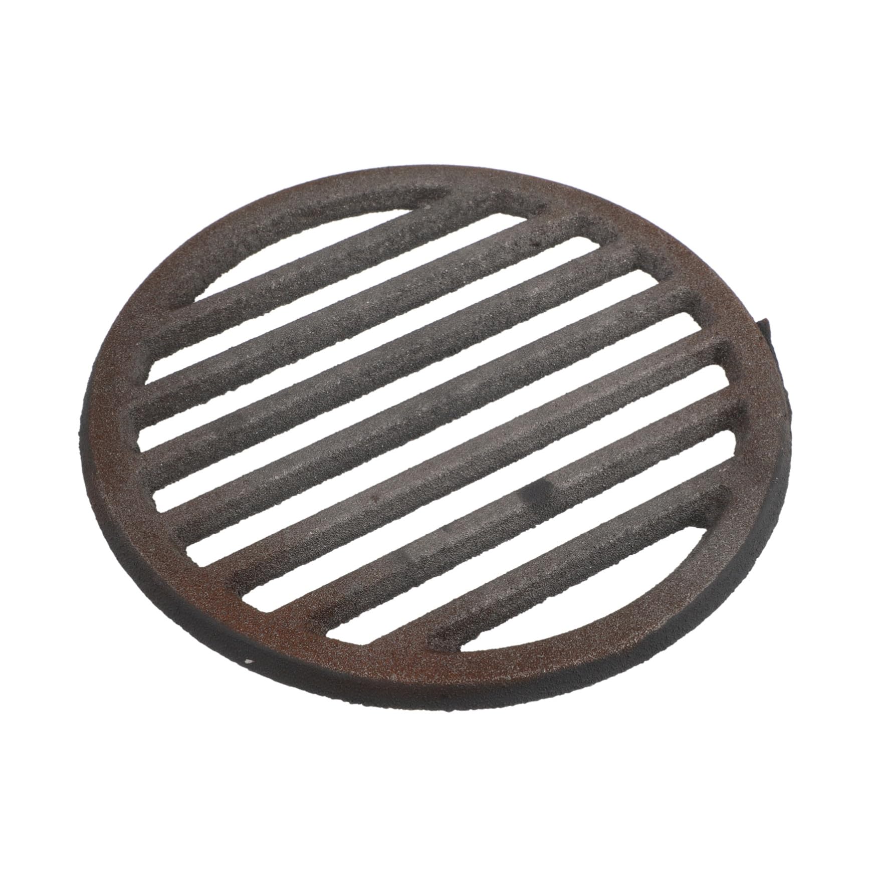 NOLITOY Runder Gusseiserner Lagerfeuer Grillrost für Camping und Bbqs Temperaturbeständig Einfache Reinigung Outdoor Design Grillzubehör
