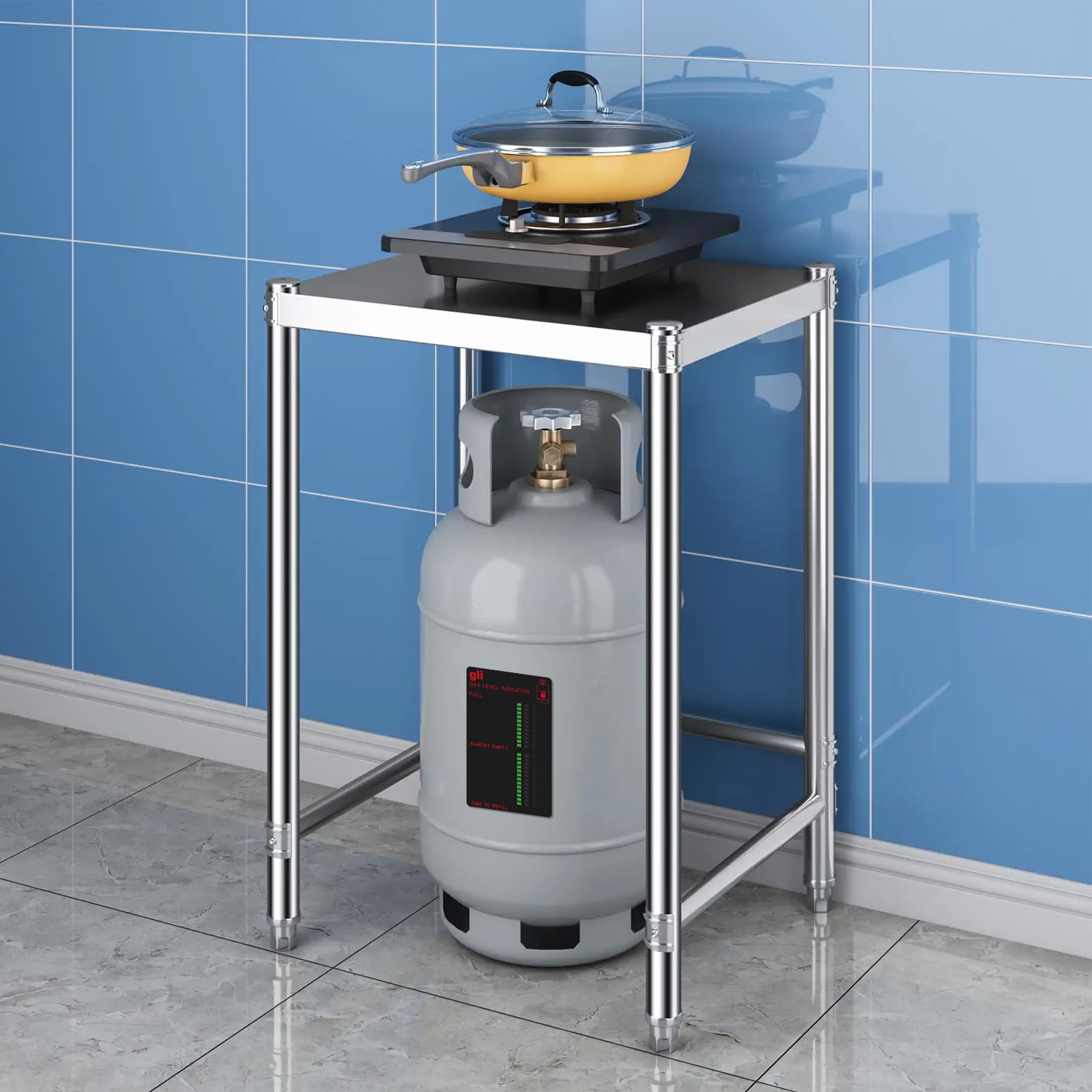 Lot de 2 indicateurs magnétiques de niveau de remplissage, échelle de 22 niveaux, indicateur de niveau de remplissage, bouteille de gaz propane, bouteilles de gaz butane, réchaud à gaz et indicateur