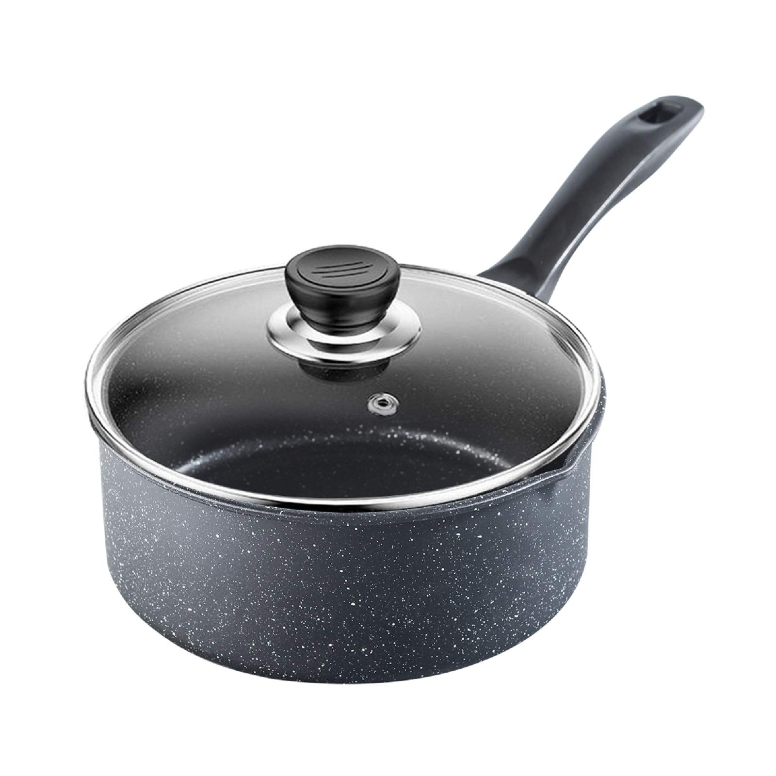 OBR KINGSaucepan Non Stick Pot with Glass Lid Multipurpose Cooking Pot for Home or Restaurant