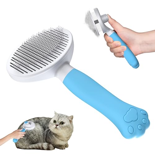 2024 New Cepillo para Gatos y Perros Zivacate [Agarre Ergonómico y Limpieza con un Solo Clic y Patented…