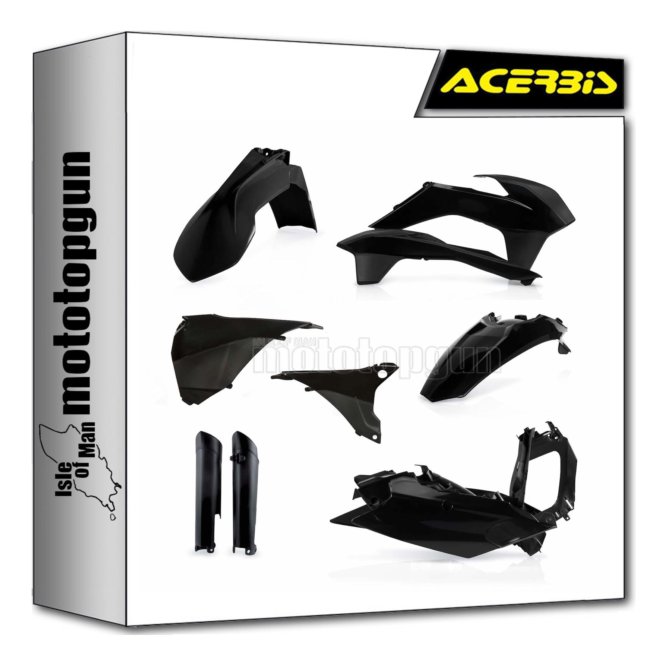 Cache carenage noir Acerbis pour KTM EXC-F 350 2014 2015 - 3