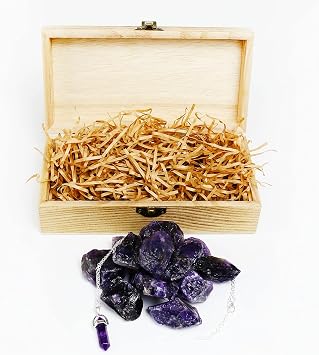 Amythestyst Crystals,Amethyst Necklace,Crystals and Healing Stones (1LB)