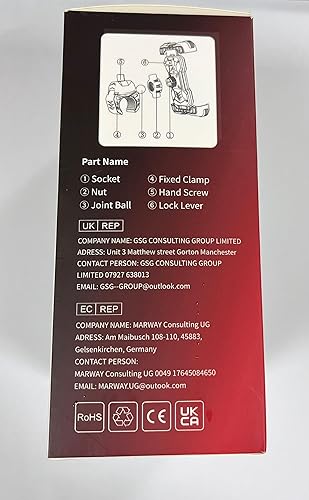 Miniatura 3 de Soporte para teléfono de bicicleta, soporte para teléfono de motocicleta, abrazadera para manillar de motocicleta, clip de teléfono para scooter